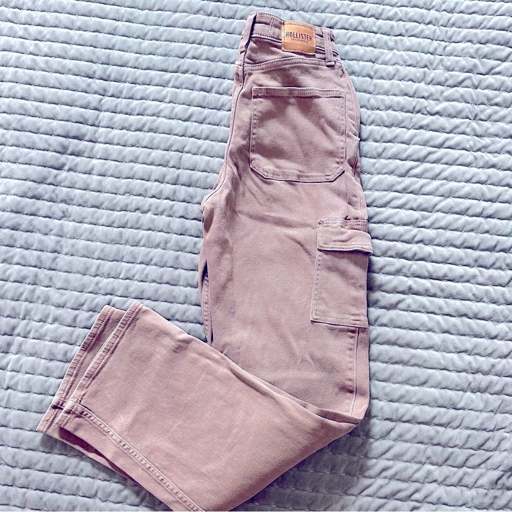 Hollister cargo jeans.